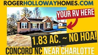 New Home with NO HOA on Huge Lot in Concord NC