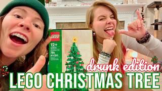 Building A LEGO Christmas Tree *Drunk Edition*! - Christmas Special - Hailee And Kendra