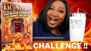 WORLD'S HOTTEST GUMMY BEAR CHALLENGE , LIL' NITRO