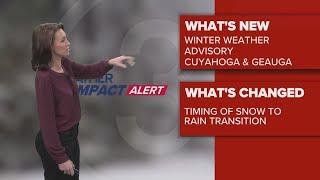 Cleveland weather: Some accumulation snow is possible tonight where lake snow persists