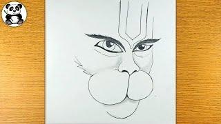 Eagle eye hanuman ji face pencil drawing | hanuman Jayanti drawing ​⁠@TaposhiartsAcademy