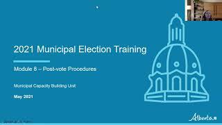 Returning Officer Training – Module 8: Post-vote Procedures