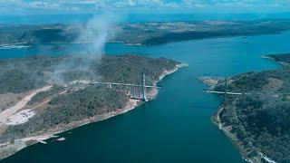 Supervisión en presa La Angostura de Chiapas