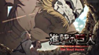 Gabi destroys Anti-Titan Train|Jaw and Cart Titan enter the battlefield|Attack On Titan Final Season