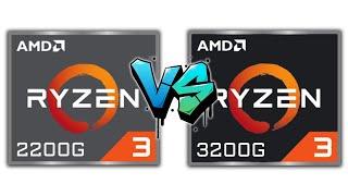 Ryzen 3 2200G vs Ryzen 3 3200G 20 games benchmark comparison