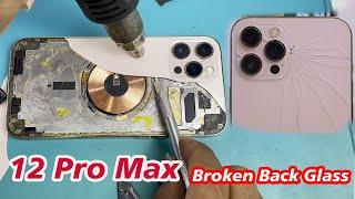 Replace Back glass iPhone 12 Pro Max Without Disassembly