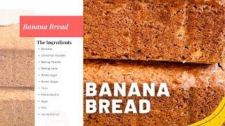 Homemade Quick Moist Banana Bread Recipe