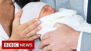 Royal baby: Duke and Duchess of Sussex share first glimpse of son - BBC News