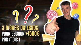 3 niches de ventes de leads pour gagner + 1500€ / mois en SEO