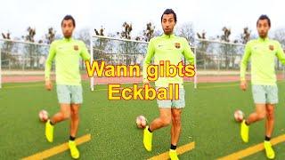 Wann gibts immer Eckball in Fußball /Fußballregeln