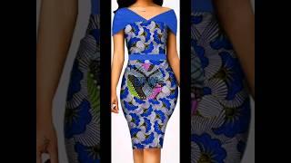 African print short gown styles #africanprint #ankara styles #short #gown