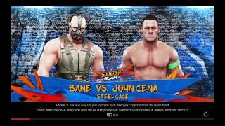 WWE 2K19 Bane VS John Cena 1 VS 1 Steel Cage Match