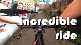 Gravel / XC MTB under the city canal ride to Birmingham Airport