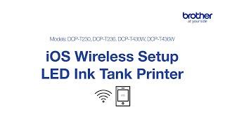 iOS Wireless Setup on LED Ink Tank Printer