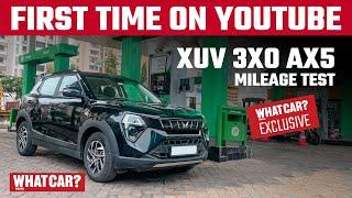 MAHINDRA XUV 3XO AX5 Turbo Petrol Mileage Tested @WhatCarIndia