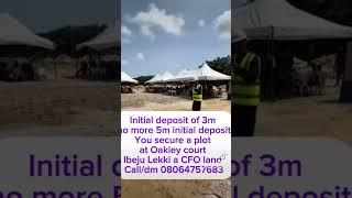 Most affordable land in  Ibeju Lekki initial deposit now 3m title CFO