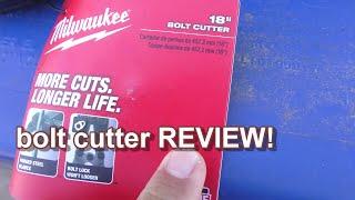 BOLT CUTTERS Milwaukee 18 Inch Bolt Cutter REVIEW MODEL 48-22-4018