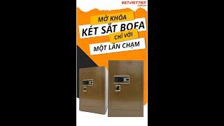 Cách mở  két sắt bofa nhập khẩu đức khoá vân tay điện tử