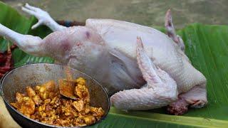 Village Famous red country chicken curry eating with rice || MAHI COOKING