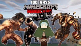 MÌNH SINH TỒN 100 NGÀY TRONG MINECRAFT ATTACK ON TITAN SIÊU KHÓ !!