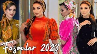 Turkmen moda koynek fasonlar 2023 | Gelin gyzlara milli fasonlar | Dresses for women