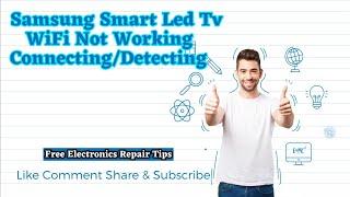 Samsung Smart Tv WiFi Not Working || Samsung Tizen Smart tv WiFi not Detecting