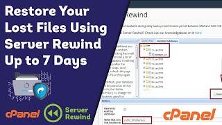 How to restore single or multiple files from cpanel using server rewind backup