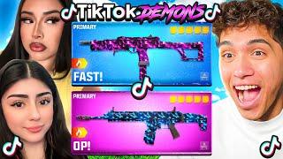 TIKTOK GIRLS make my DEMON META LOADOUT on warzone rebirth island