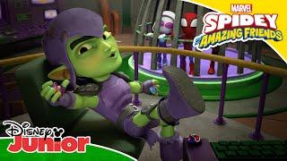 Foam Escape  | Spidey and His Amazing Friends ️ | Disney Junior Arabia