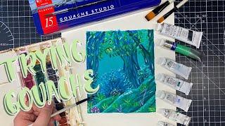 Painting with Gouache & VOICE REVEAL!