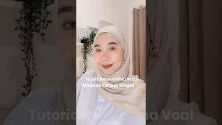 Tutorial Pashmina Tanpa Pentul|| Tutorial Hijab Pashmina Voal || Hijab Pashmina Voal #pashmina