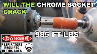 trying to crack a chrome socket with powerful impact wrenches DCF961& 2967