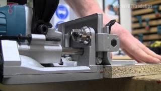 How to Biscuit Joint Using the Makita PJ7000 Biscuit Jointer #DIYTradetips