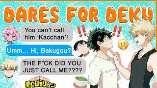 Deku CALLS Kacchan 'BAKUGOU' FOR A DAY!  BNHA Texts - MHA Chat - BakuDeku