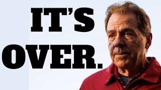 Nick Saban Officially Retires from Football - The Dynasty is Over.