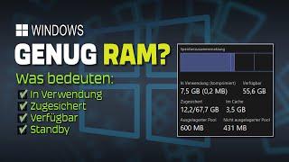 Windows Task-Manager - RAM Infos verstehen!