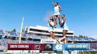 College Football 25 Full Game Simulation | North Carolina vs South Carolina