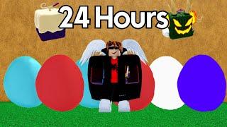 Finding New Secret Eggs For 24 Hours .. ( Blox Fruits Egg Event )