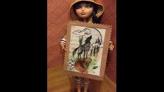 How to make a Framed Doll Picture out of your doll box.