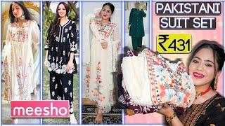 Pakistani Suit set from Meesho| Starting at ₹431 | Try on haul | Ronak Qureshi |#meesho