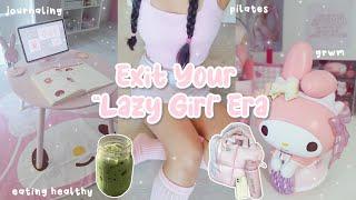 EXIT YOUR "LAZY GIRL" ERA 🫧 reset routine, pink pilates princess & wonyoungism motivation