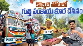 యాదన్న కొబ్బరి తోటలో గుత్తి వంకాయ  కూర చేసిండు 