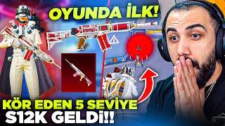 OYUNUN İLK YÜKSELTİLEBİLİR 5 SEVİYE S12K DESENİ GELDİ!!  RAKİBİ TAMAMEN KÖR EDİYOR! | PUBG MOBILE