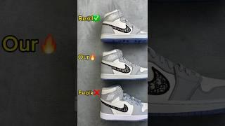 Real Vs Fake Dior Jordan 1 #sneakerhead #sneakers #viral