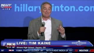 Tim Kaine Responds To Hillary Clinton Almost Passing Out In New York - FNN