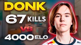 Donk did 67 — 28 on HIGH ELO lobby! HARD GAME with COMMS! CS2 FACEIT ( DUST2 )