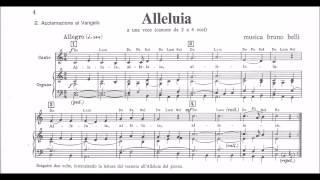 Belli: Alleluia - canone a 4 voci (Laudario)