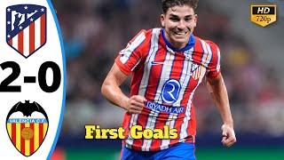 Atletico Madrid vs Valencia 2-0 - All Goals & Highlights - 2024