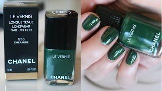 Chanel Le Vernis 536 Emeraude Application & Swatch