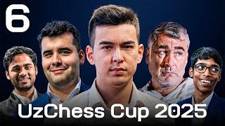  КТО ОСТАНОВИТ НОДИРБЕКА АБДУСАТТОРОВА? | Непомнящий, Иванчук | UzChess Cup 2025, Тур 6